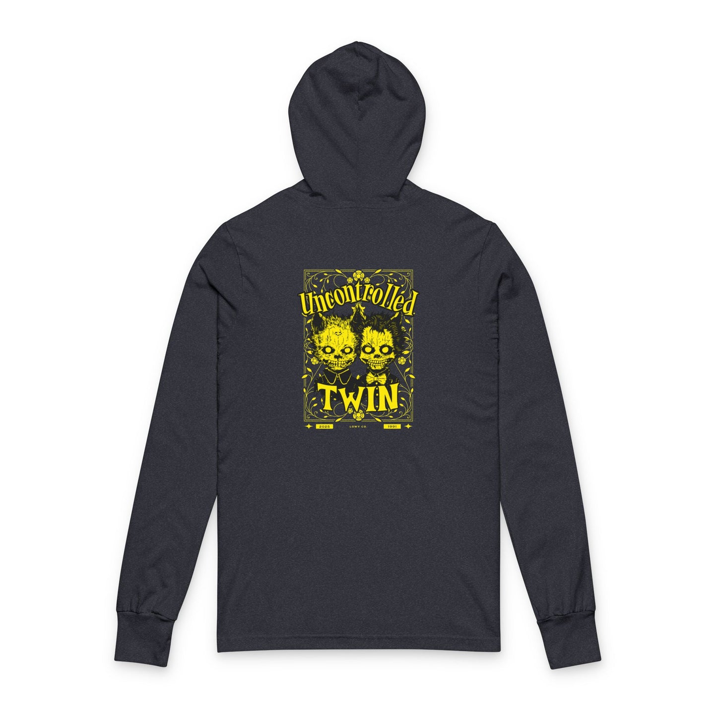 Unisex Hooded Long Sleeve Tee - Twin