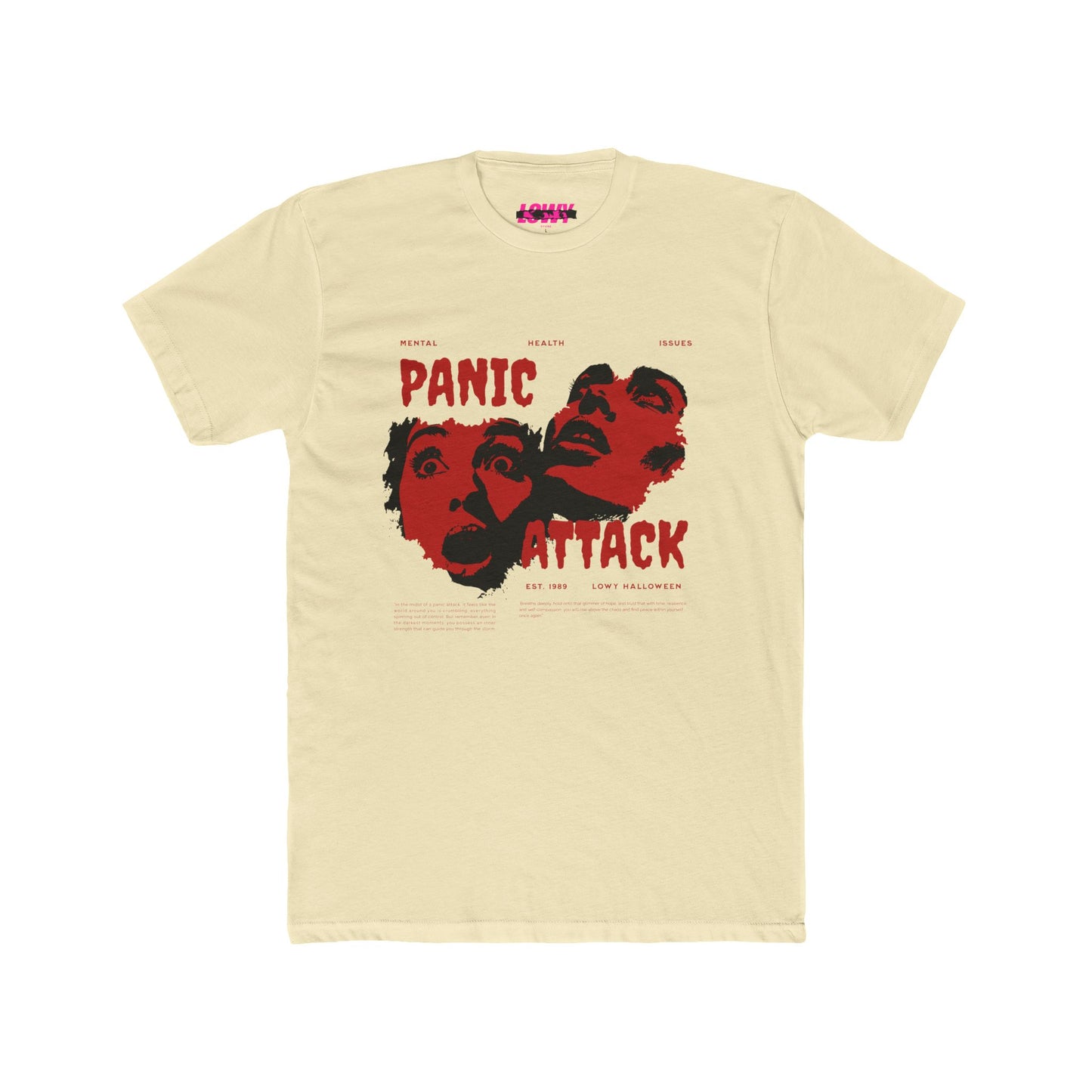 Unisex Cotton Crew Tee - Panic Attack