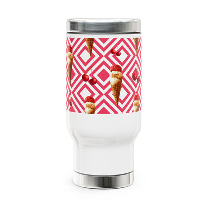 Cherry Swirl Travel Mug – Mug Stainless Steel 14oz