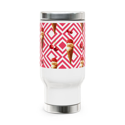 Cherry Swirl Travel Mug – Mug Stainless Steel 14oz