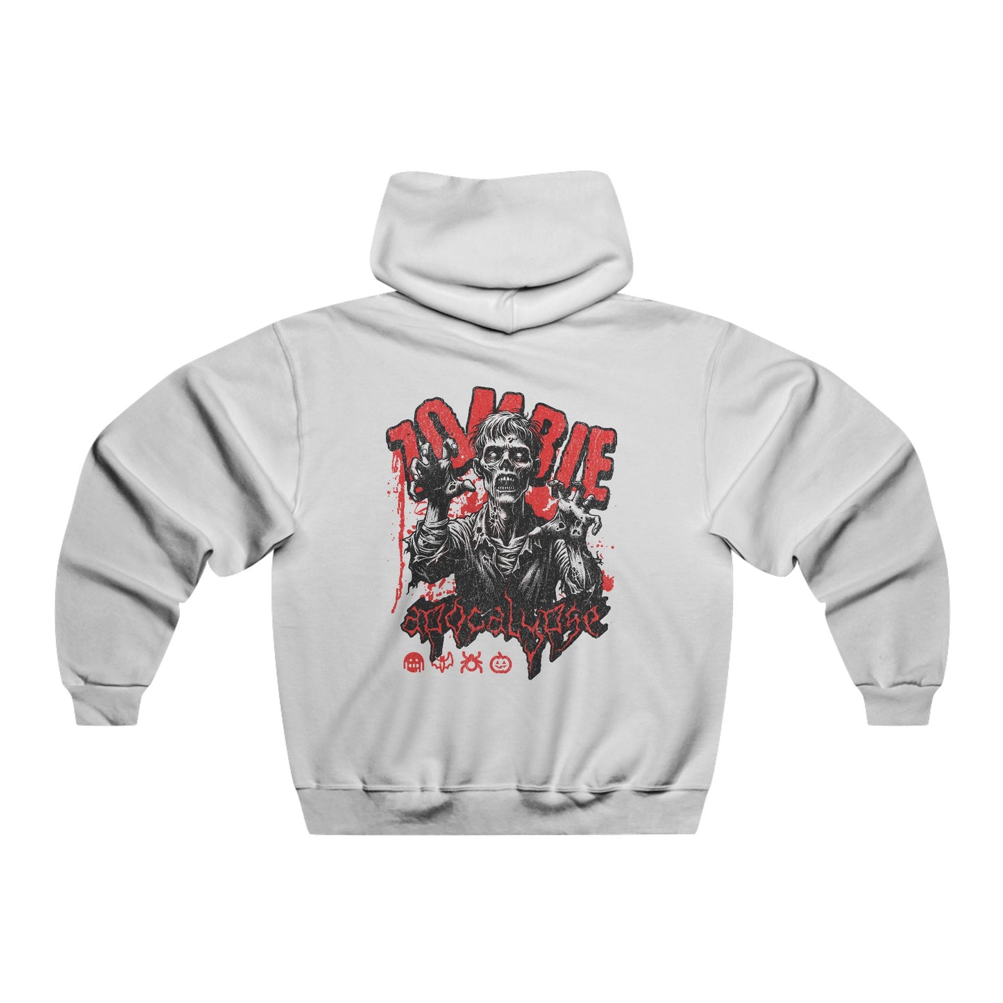 Unisex Men’s Hooded Sweatshirt -  Zombie
