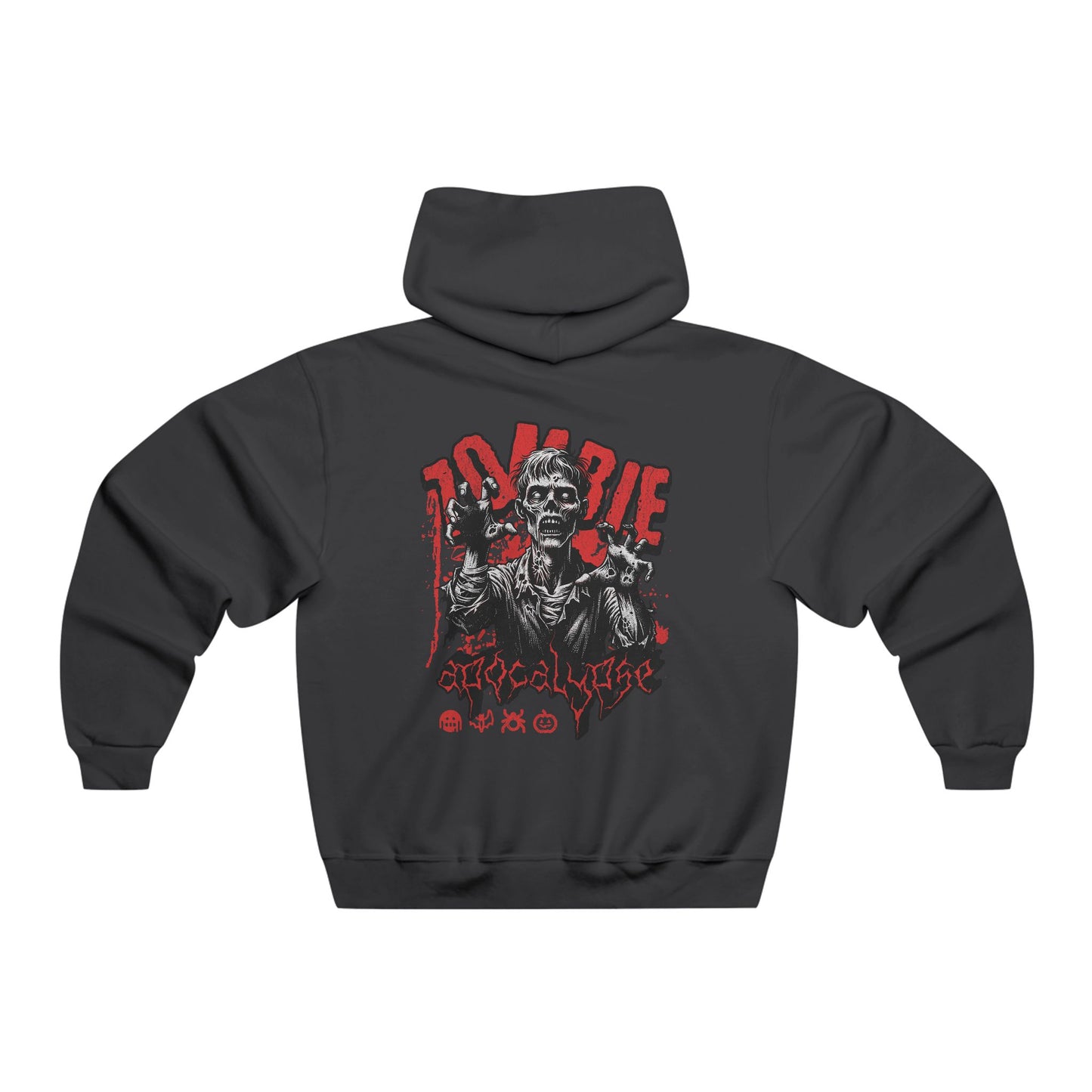 Unisex Men’s Hooded Sweatshirt -  Zombie