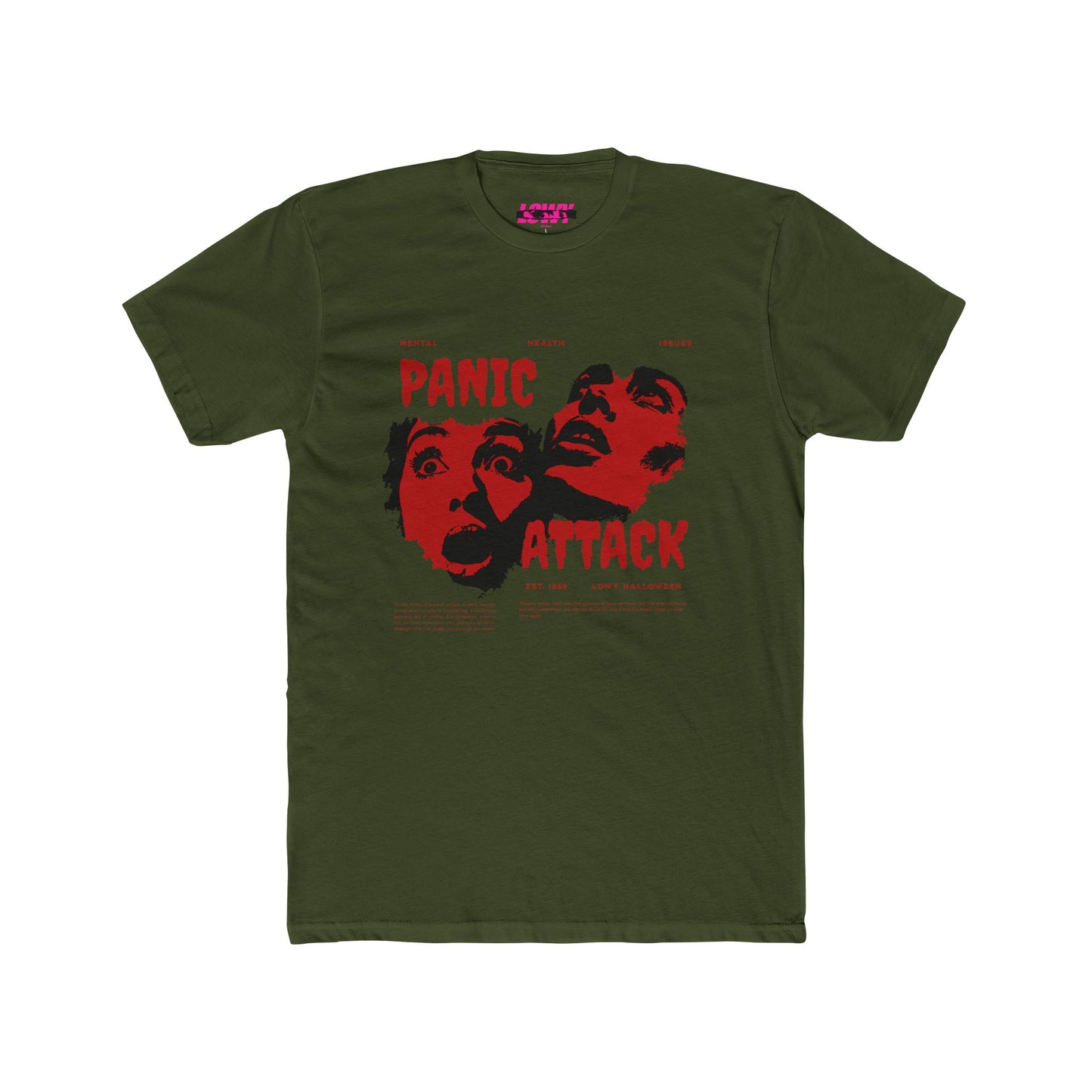Unisex Cotton Crew Tee - Panic Attack