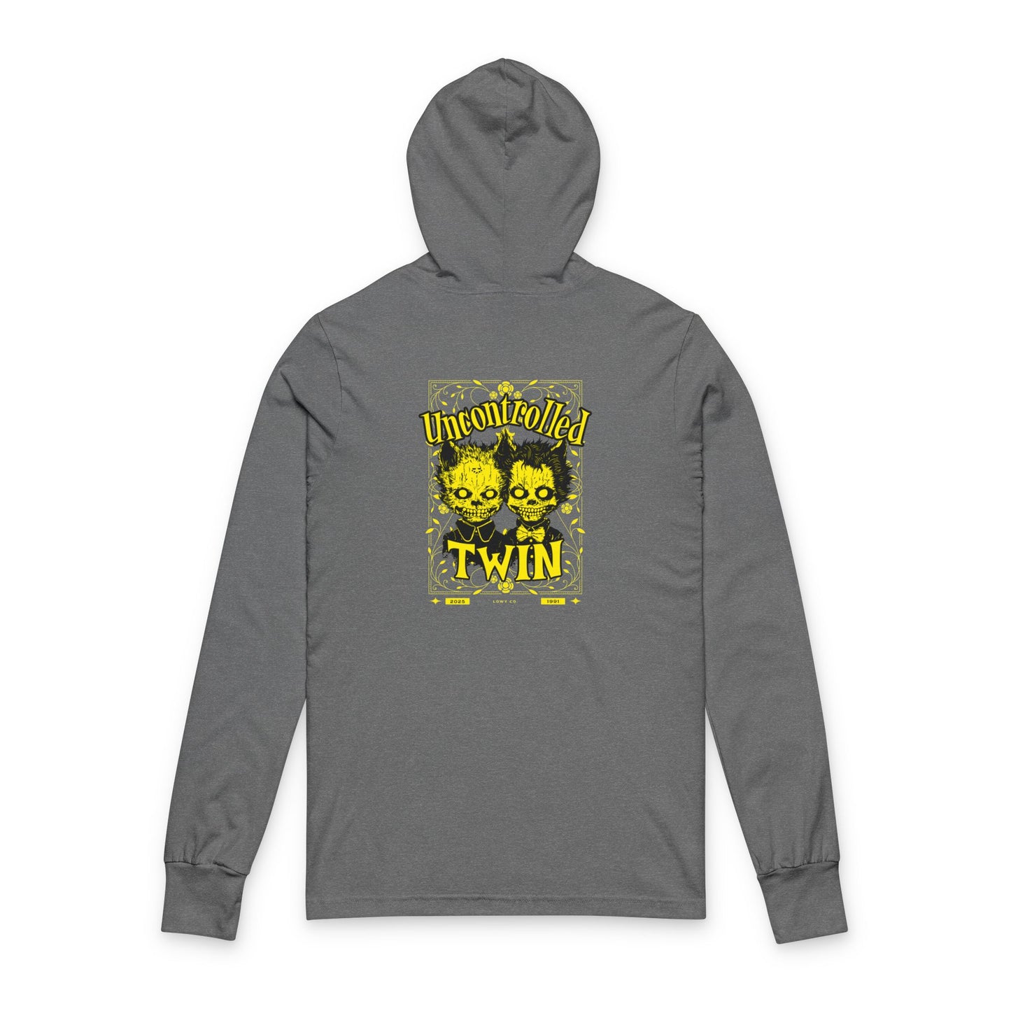 Unisex Hooded Long Sleeve Tee - Twin