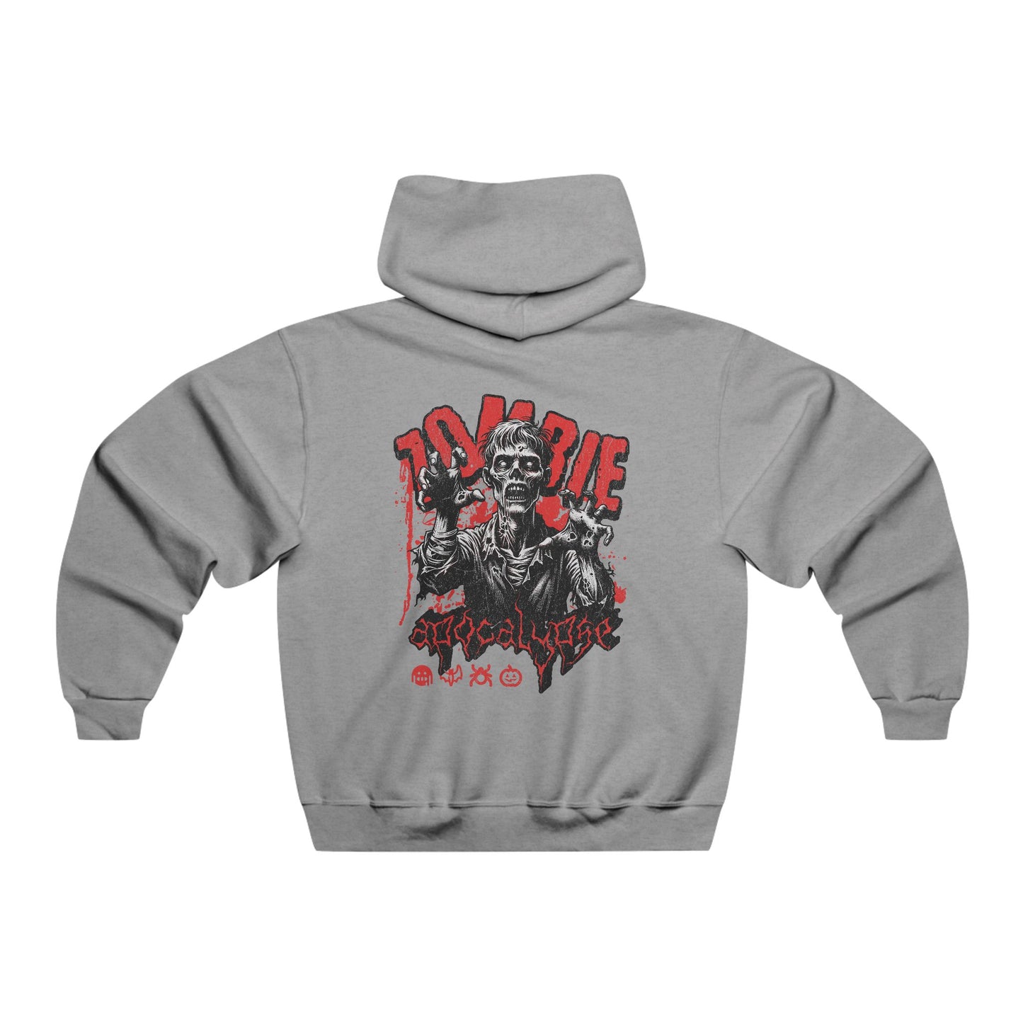 Unisex Men’s Hooded Sweatshirt -  Zombie