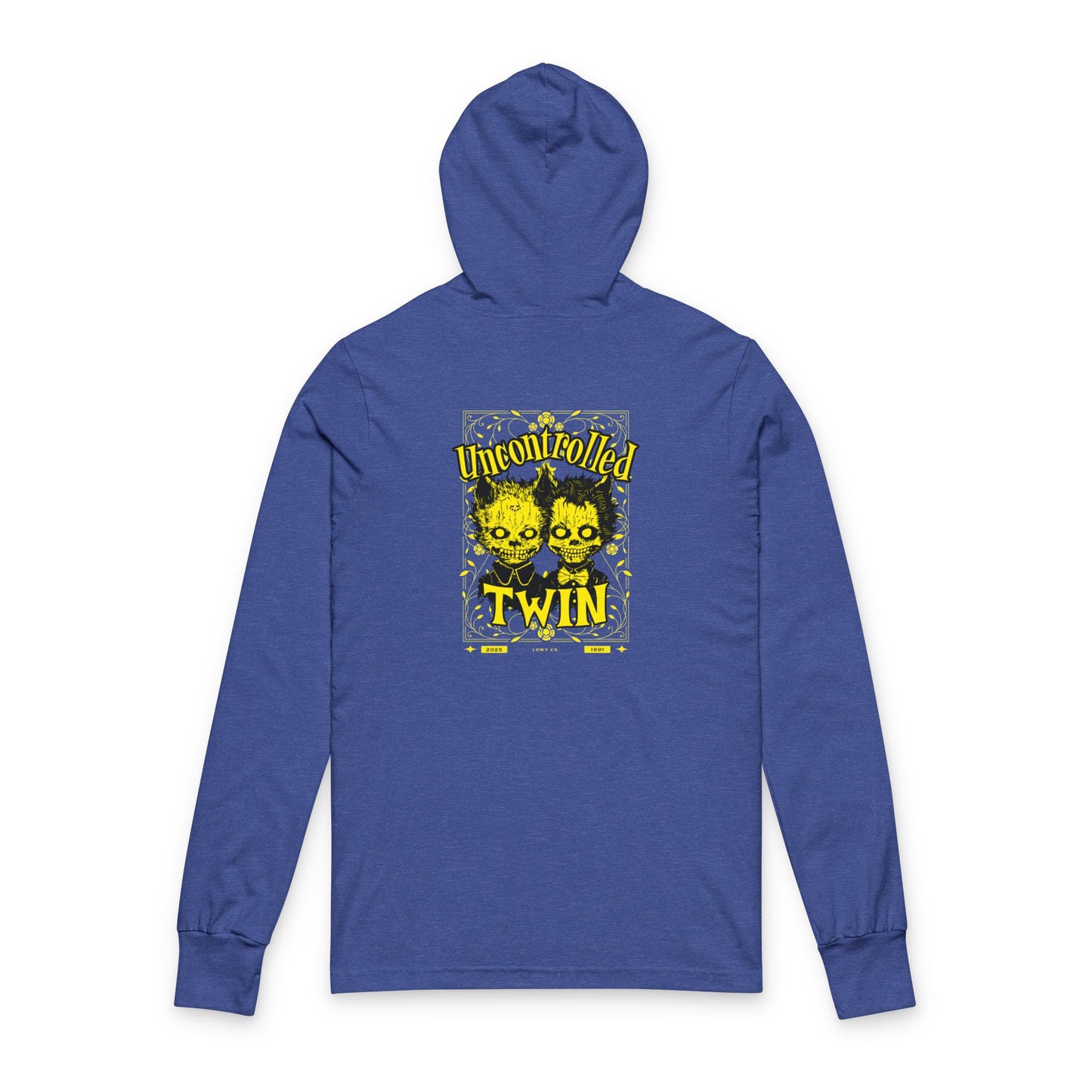 Unisex Hooded Long Sleeve Tee - Twin