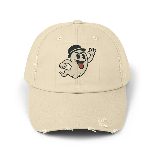 Unisex Distressed Cap - Ghostly