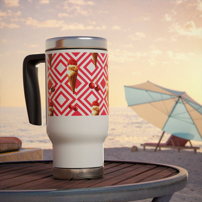 Cherry Swirl Travel Mug – Mug Stainless Steel 14oz